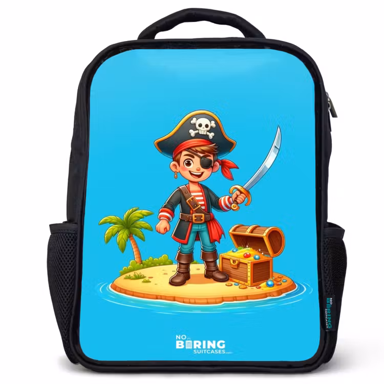 Sac à dos enfant - Noir - Pirate prêt à piller — 1