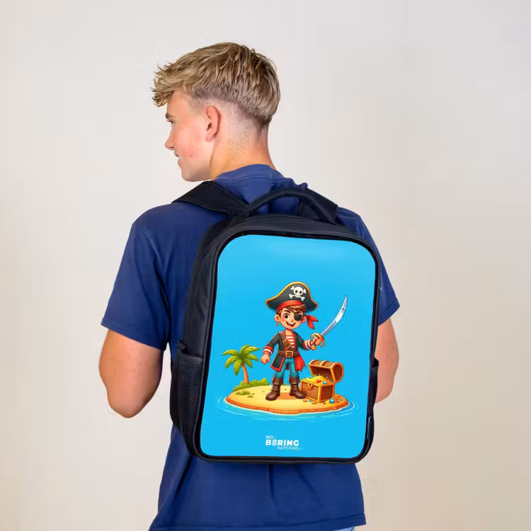 Sac à dos enfant - Noir - Pirate prêt à piller — 5