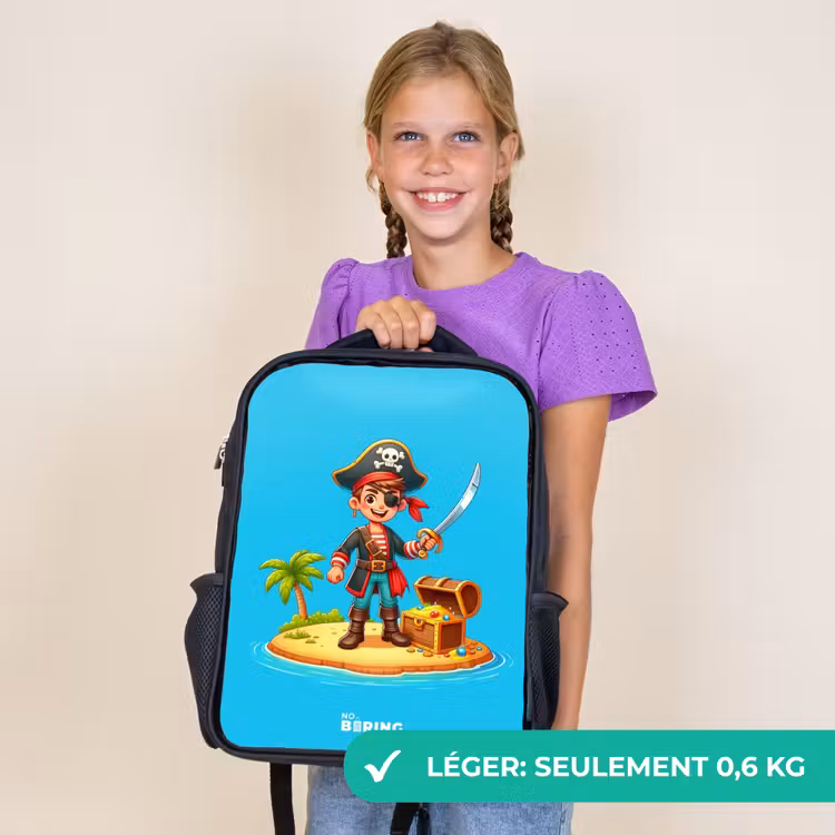 Sac à dos enfant - Noir - Pirate prêt à piller — 9