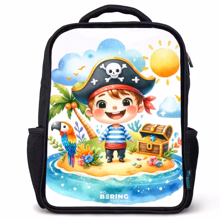 Sac à dos enfant - Noir - Pirate sur une île — 1