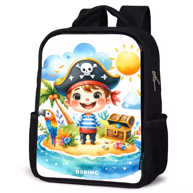 Sac à dos enfant - Noir - Pirate sur une île — 6