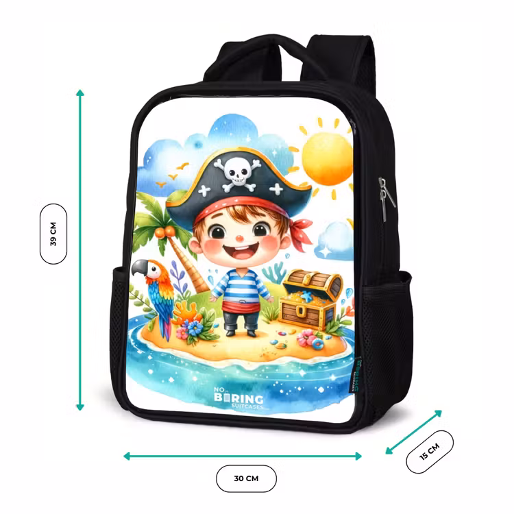 Sac à dos enfant - Noir - Pirate sur une île — 8
