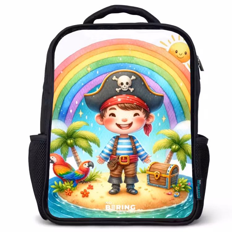 Sac à dos enfant - Noir - Pirate sur une île au trésor — 1