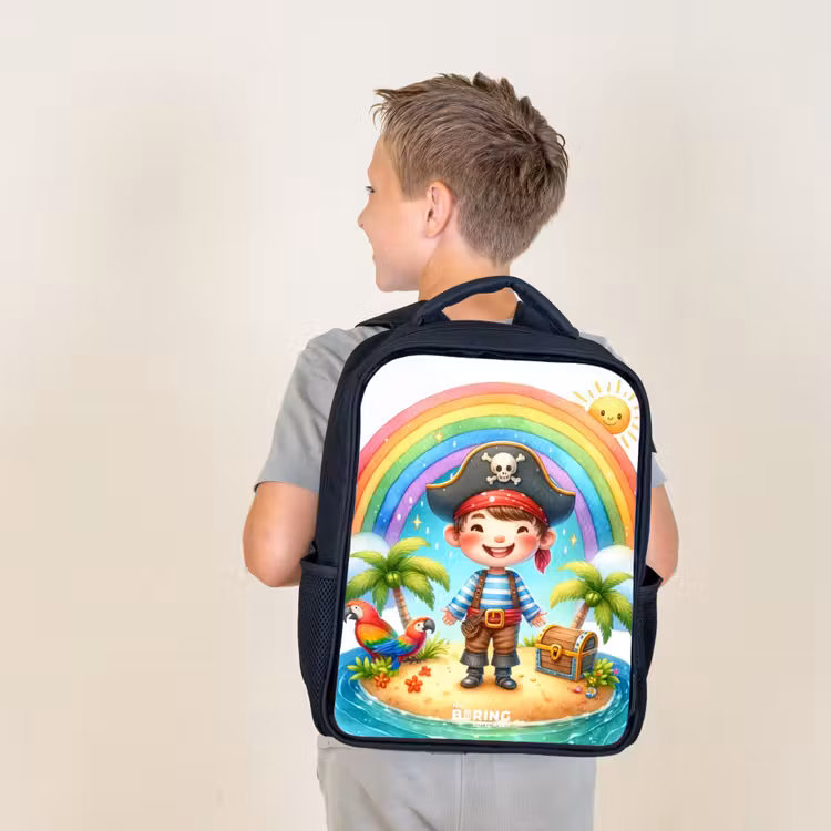 Sac à dos enfant - Noir - Pirate sur une île au trésor — 2