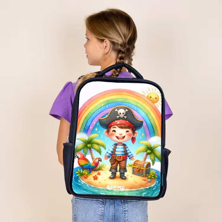 Sac à dos enfant - Noir - Pirate sur une île au trésor — 4