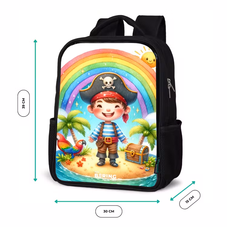 Sac à dos enfant - Noir - Pirate sur une île au trésor — 8