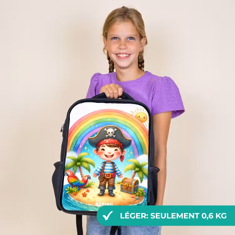 Sac à dos enfant - Noir - Pirate sur une île au trésor — 9