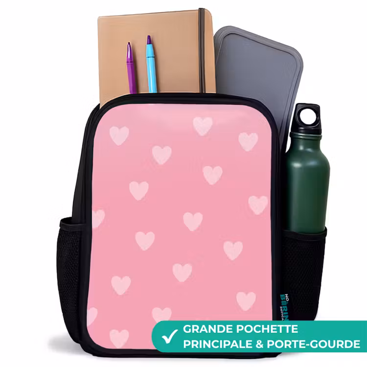 Sac à dos enfant - Noir - Rythme cardiaque — 10