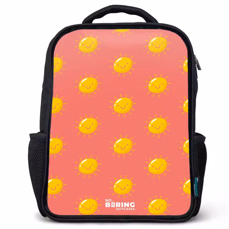 Sac à dos enfant - Noir - Situation ensoleillée corail — 1