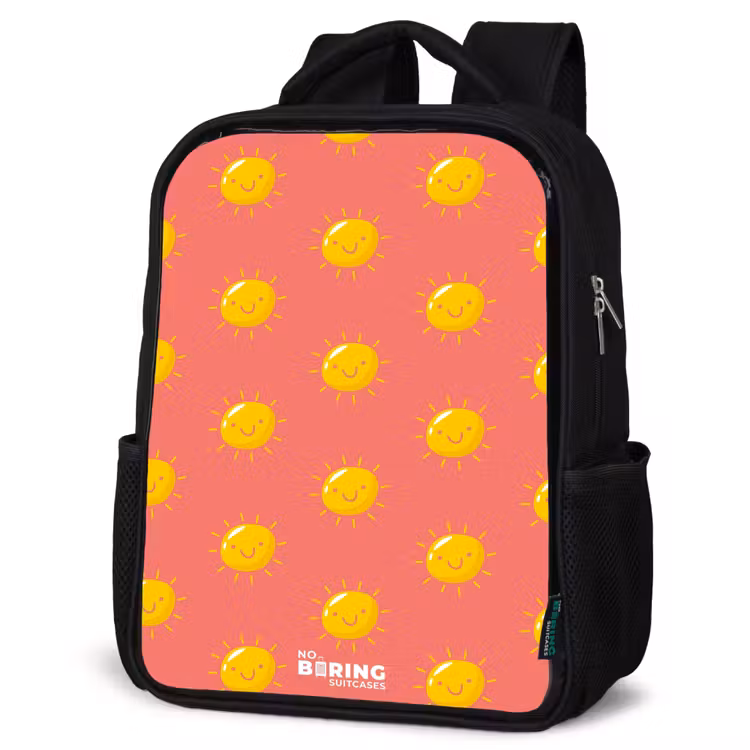 Sac à dos enfant - Noir - Situation ensoleillée corail — 6