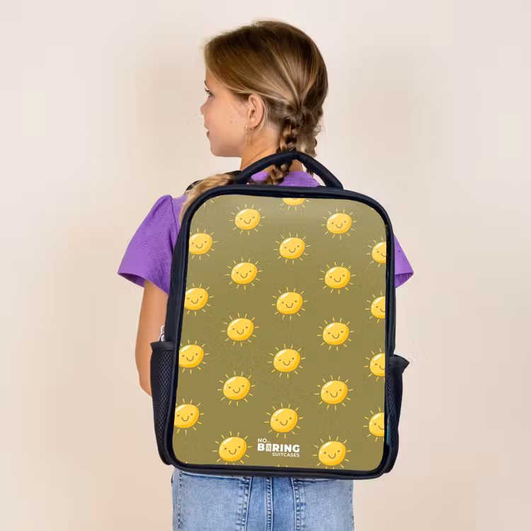 Sac à dos enfant - Noir - Situation ensoleillée olive — 4