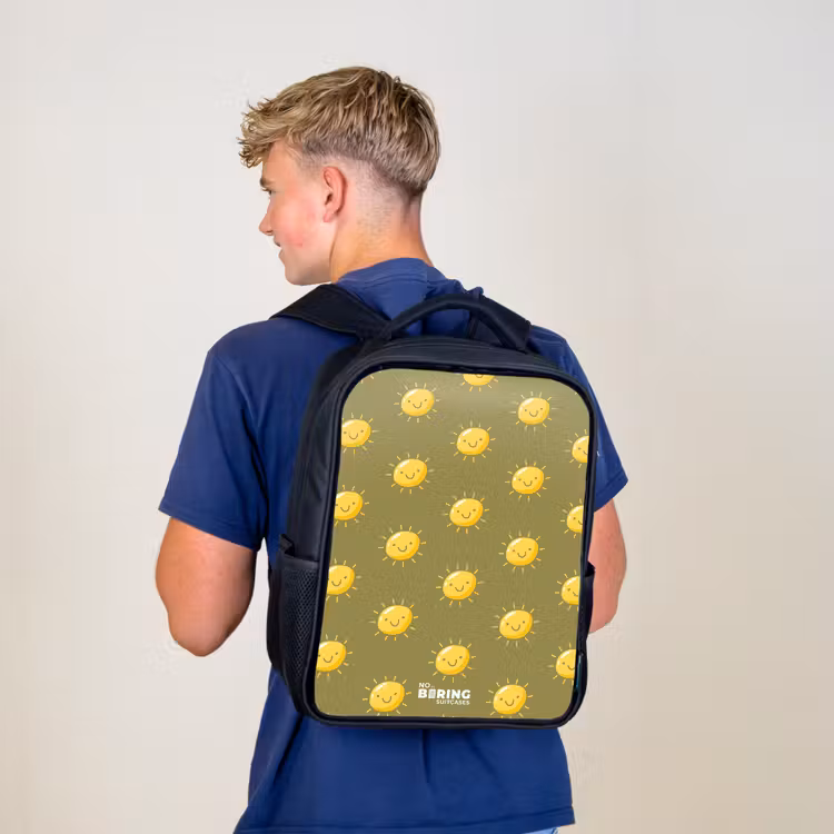 Sac à dos enfant - Noir - Situation ensoleillée olive — 5