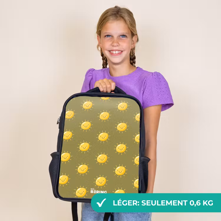 Sac à dos enfant - Noir - Situation ensoleillée olive — 9