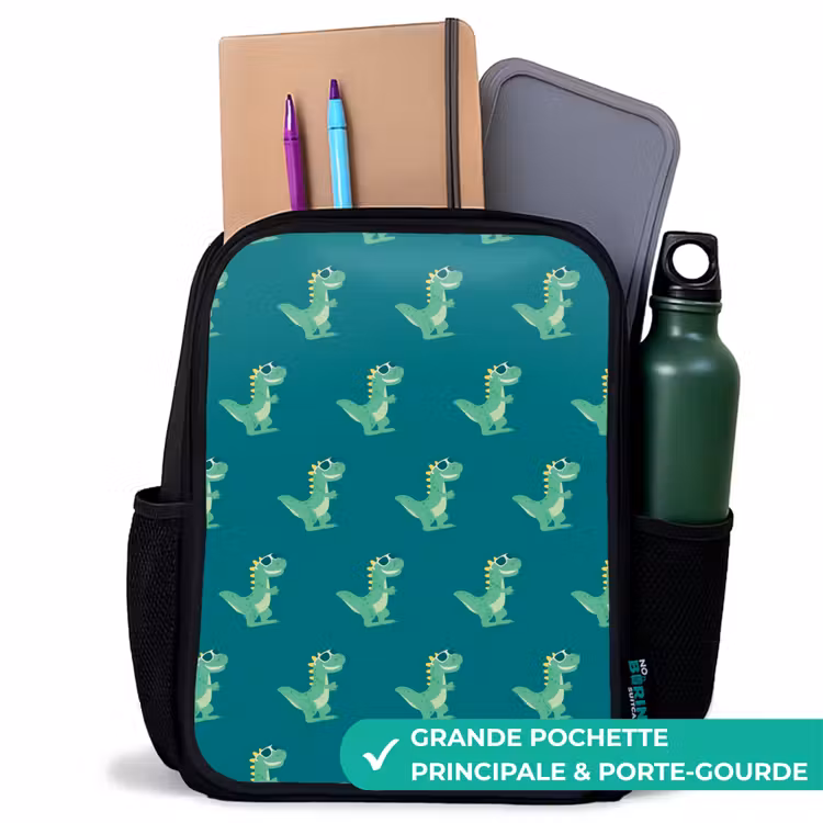Sac à dos enfant - Noir - Spécifications du tyranosaure — 10