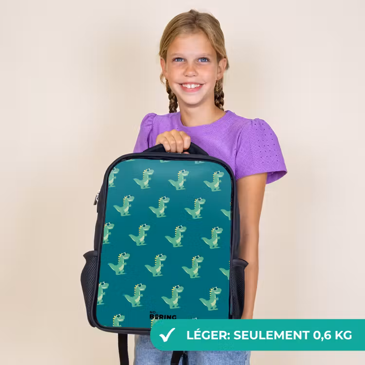 Sac à dos enfant - Noir - Spécifications du tyranosaure — 9