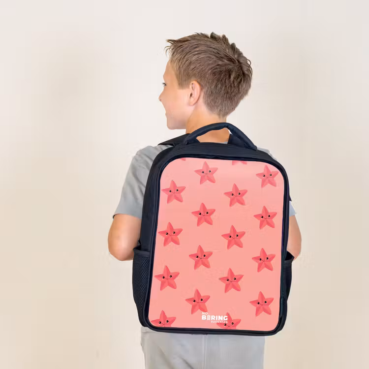 Sac à dos enfant - Noir - Tempête de sable d'étoiles de mer — 2