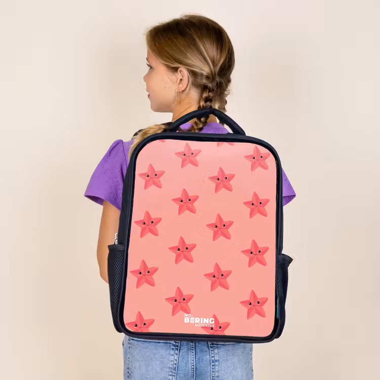 Sac à dos enfant - Noir - Tempête de sable d'étoiles de mer — 4
