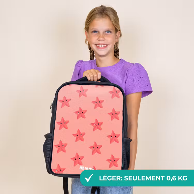 Sac à dos enfant - Noir - Tempête de sable d'étoiles de mer — 9