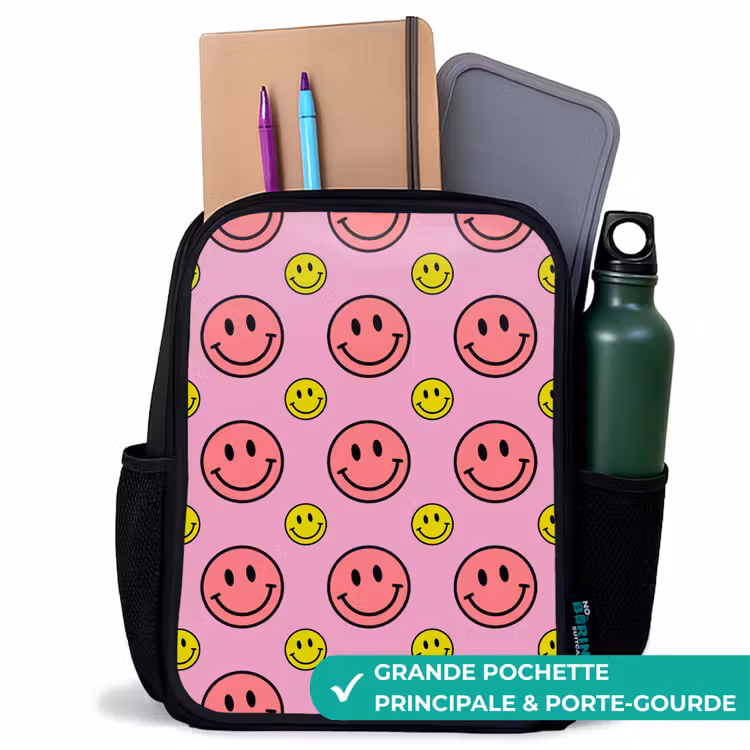 Sac à dos enfant - Noir - Tous les sourires sont roses — 10