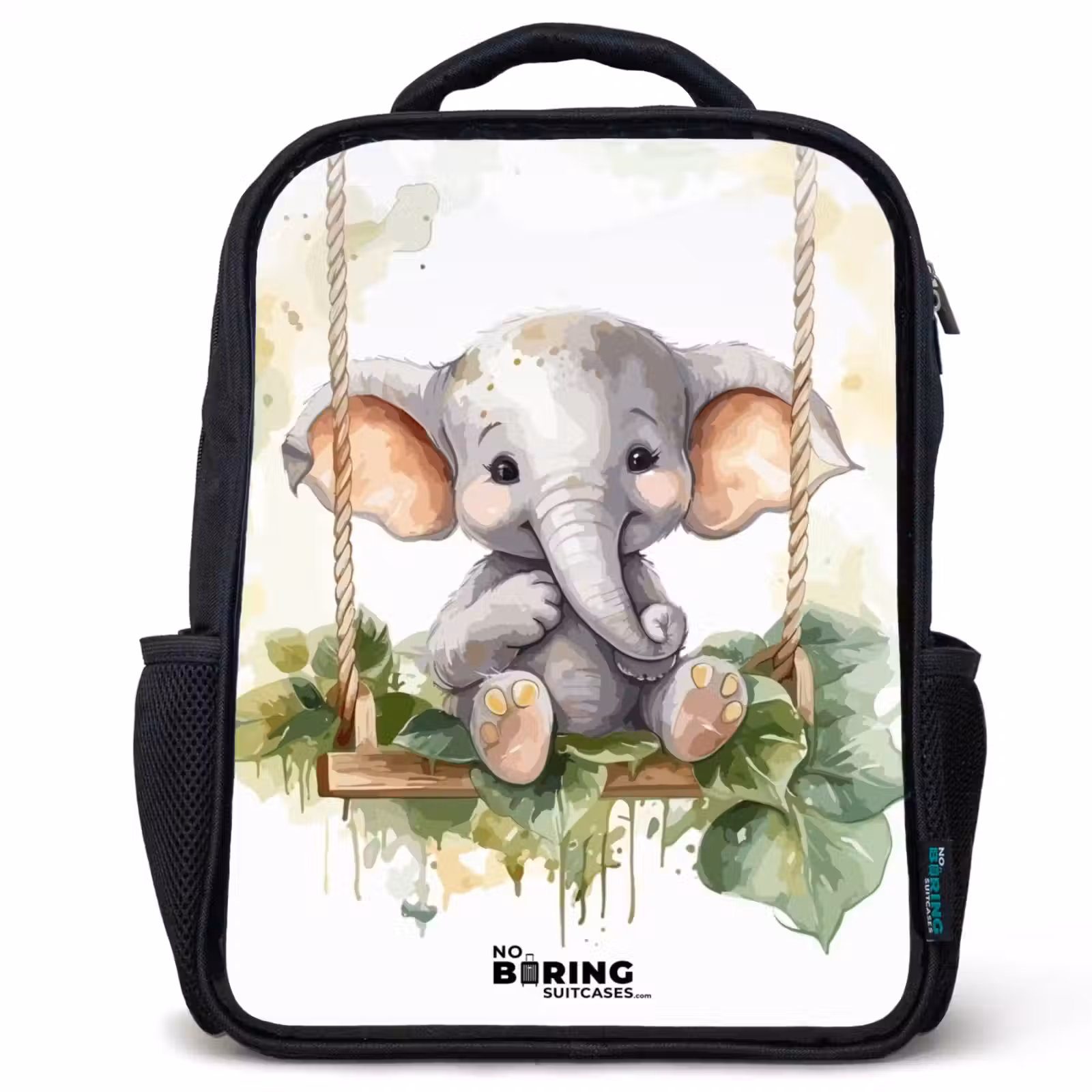 Sac à dos enfant - Noir - Éléphant d'Onno — 1