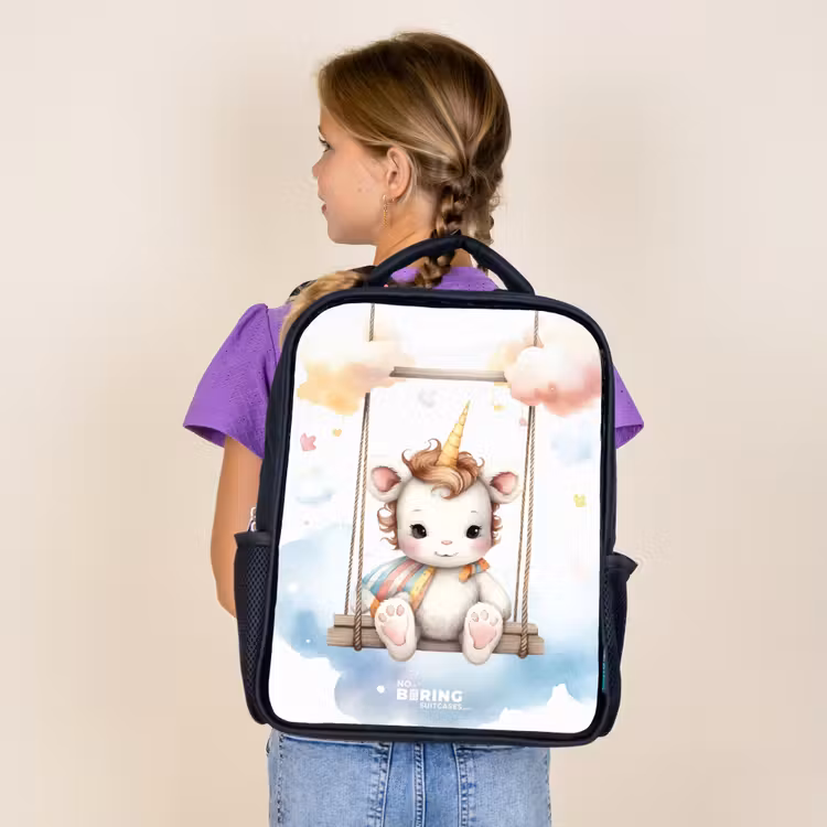 Sac à dos enfant - Noir - Bébé licorne à bercer — 4