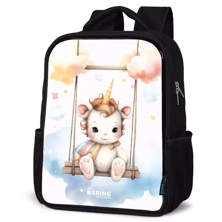 Sac à dos enfant - Noir - Bébé licorne à bercer — 6