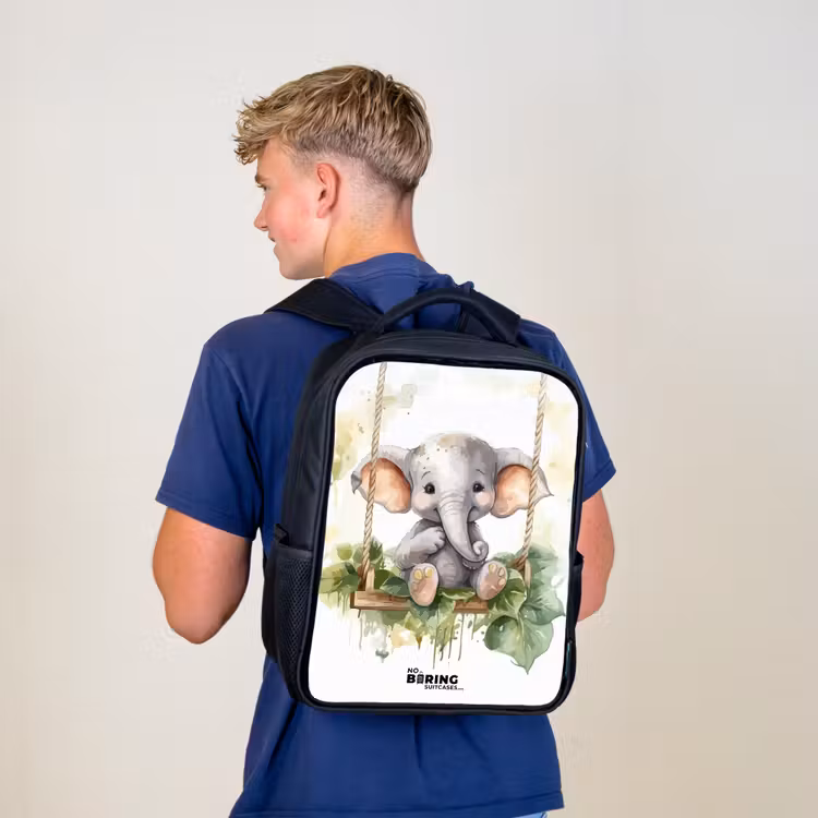 Sac à dos enfant - Noir - Éléphant d'Onno — 5