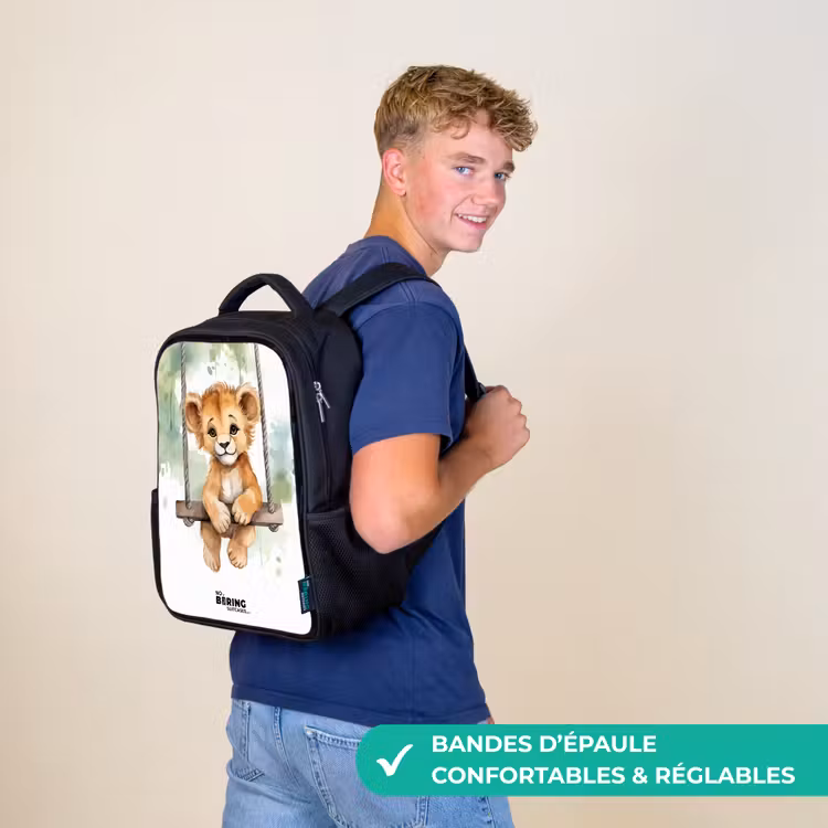 Sac à dos enfant - Noir - Lucas lion — 11