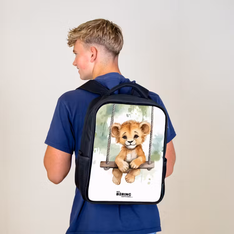 Sac à dos enfant - Noir - Lucas lion — 5
