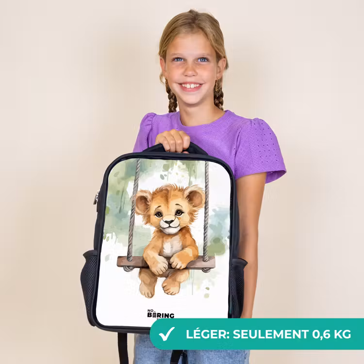 Sac à dos enfant - Noir - Lucas lion — 9