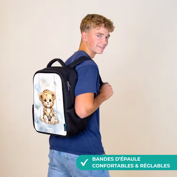 Sac à dos enfant - Noir - Panthère de Perry — 11