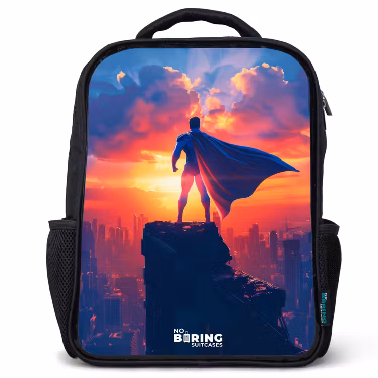 Sac à dos enfant - Noir - Super-héros des gratte-ciel — 1