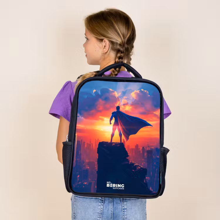 Sac à dos enfant - Noir - Super-héros des gratte-ciel — 4