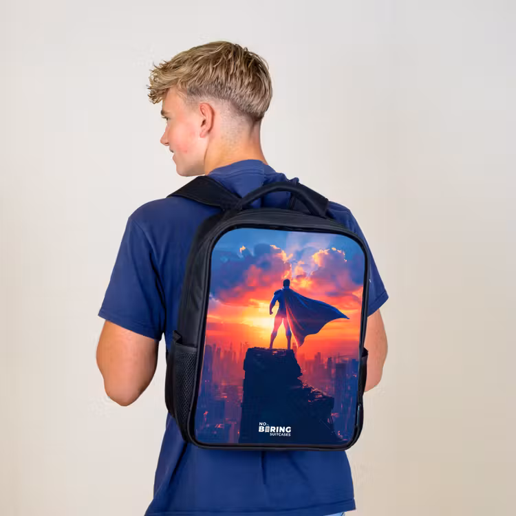 Sac à dos enfant - Noir - Super-héros des gratte-ciel — 5