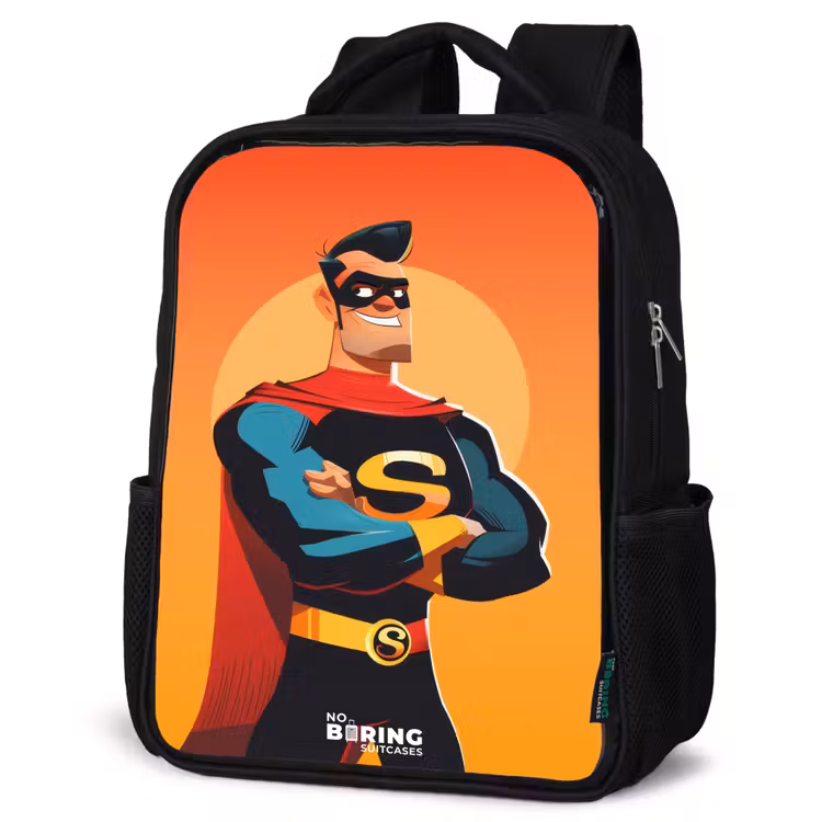 Sac à dos enfant - Noir - Super-héros ensoleillé — 6