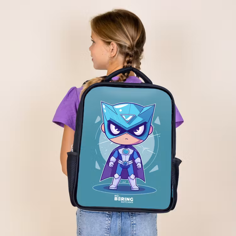 Sac à dos enfant - Noir - Tornade turquoise — 4