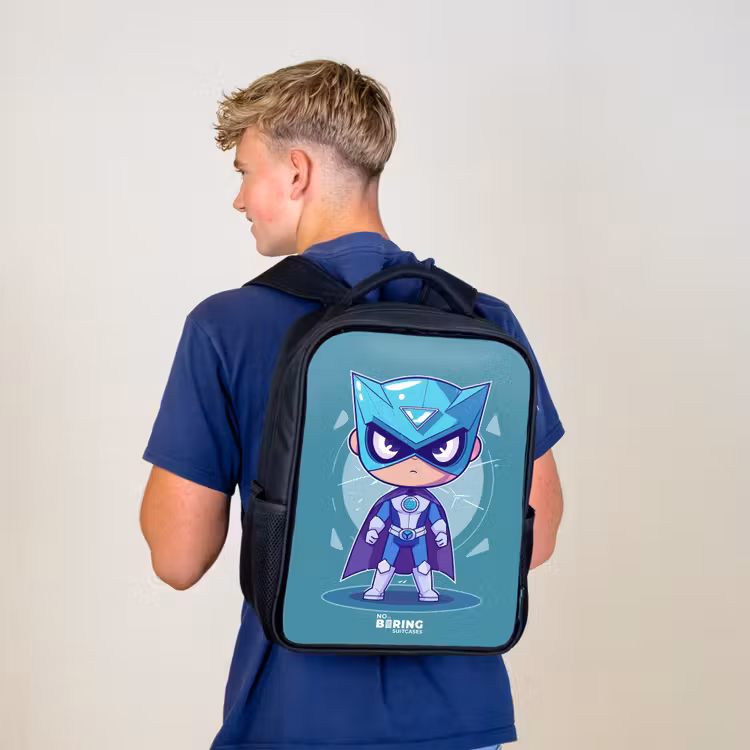 Sac à dos enfant - Noir - Tornade turquoise — 5