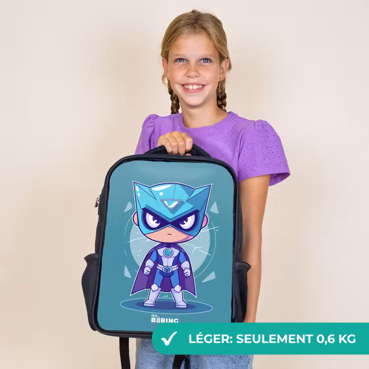 Sac à dos enfant - Noir - Tornade turquoise — 9