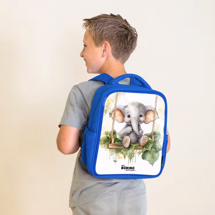 Sac à dos enfant - Bleu - Éléphant d'Onno — 2