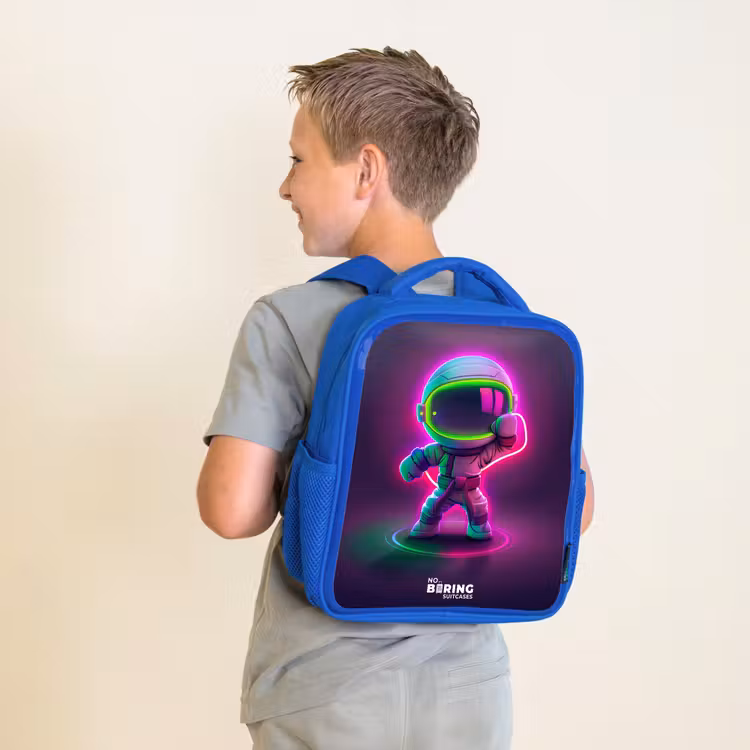 Sac à dos enfant - Bleu - Espace karaté néon — 2
