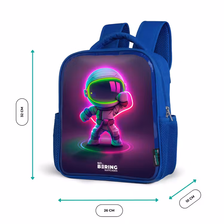 Sac à dos enfant - Bleu - Espace karaté néon — 6
