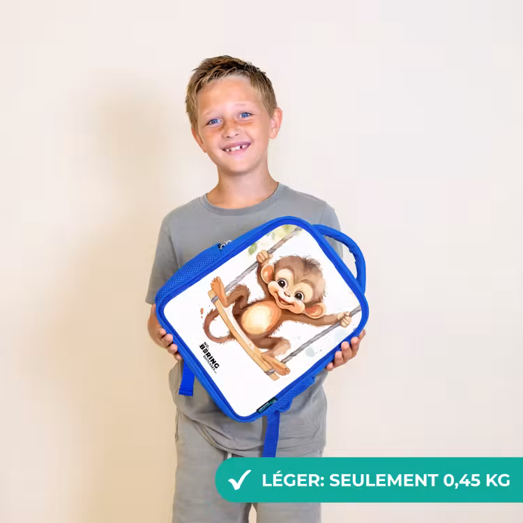 Sac à dos enfant - Bleu - Grand singe à bascule — 3