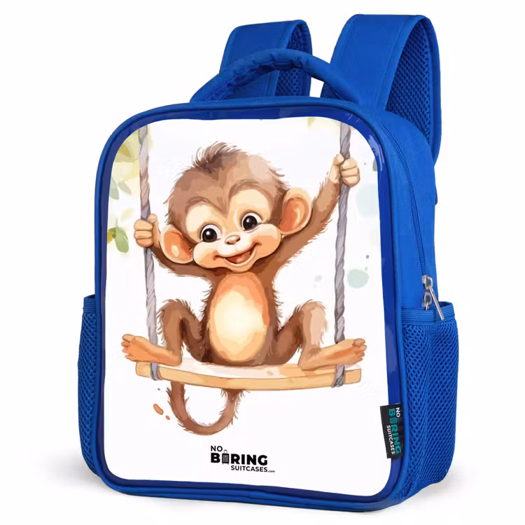 Sac à dos enfant - Bleu - Grand singe à bascule — 7