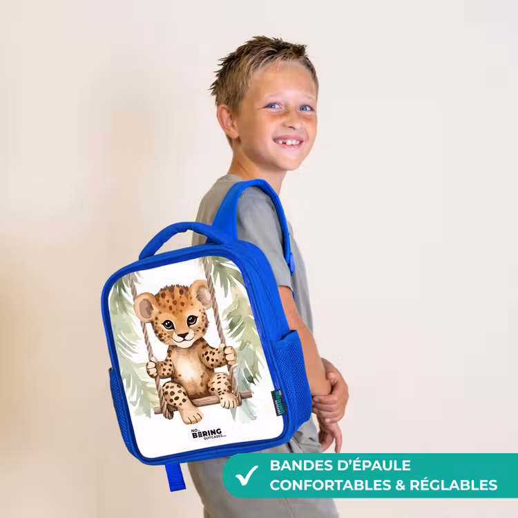 Sac à dos enfant - Bleu - Levi léopard — 4
