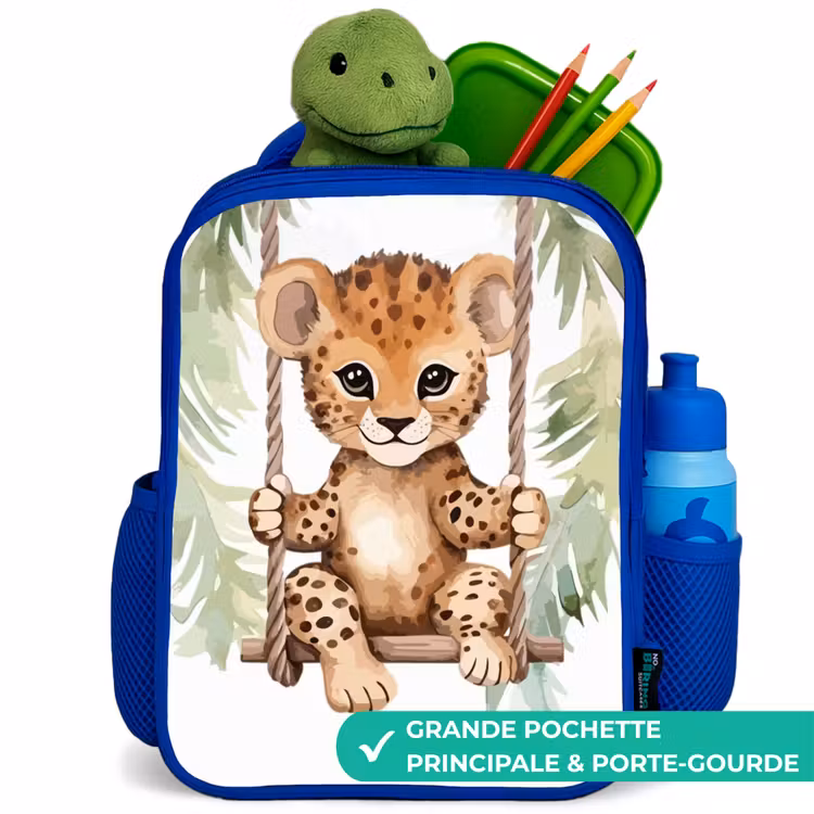 Sac à dos enfant - Bleu - Levi léopard — 5
