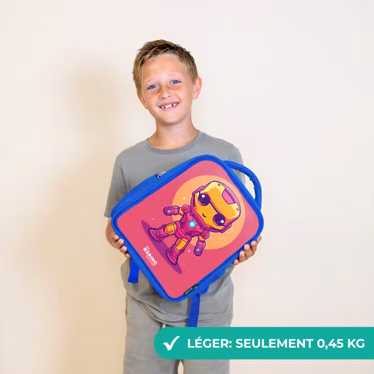 Sac à dos enfant - Bleu - Ranger rose — 3