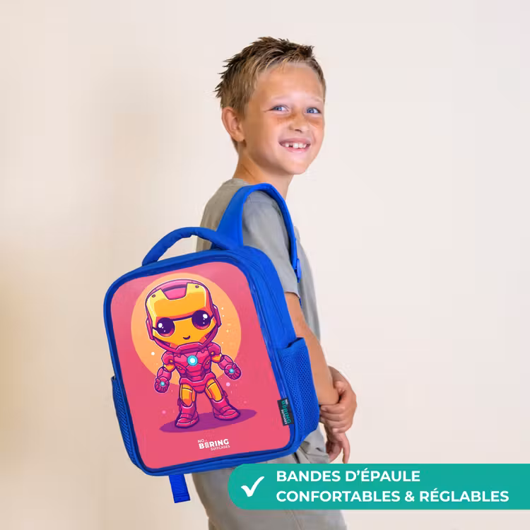 Sac à dos enfant - Bleu - Ranger rose — 4