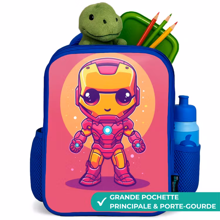 Sac à dos enfant - Bleu - Ranger rose — 5