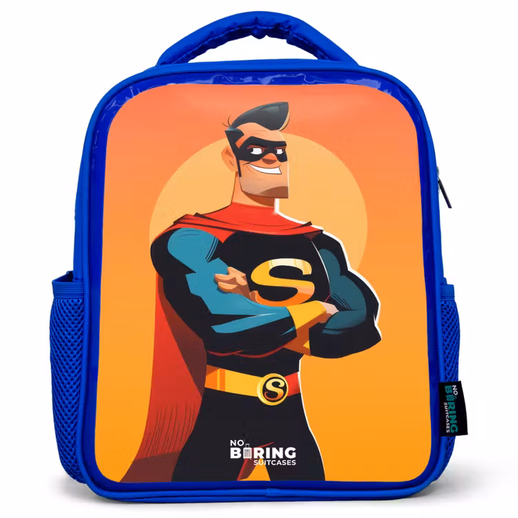Sac à dos enfant - Bleu - Super-héros ensoleillé — 1