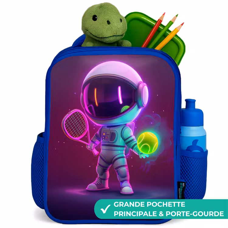 Sac à dos enfant - Bleu - Tennis de l'espace — 5
